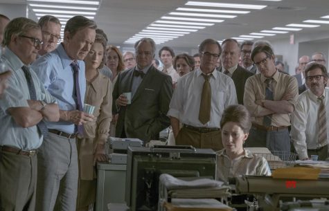 The newsroom of The Washington Post (all photos courtesy of 20th Century Fox).