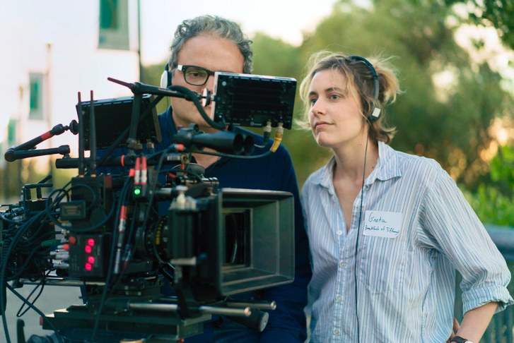 Greta Gerwig on Set of Ladybird (Photo Courtesy of The Collider)