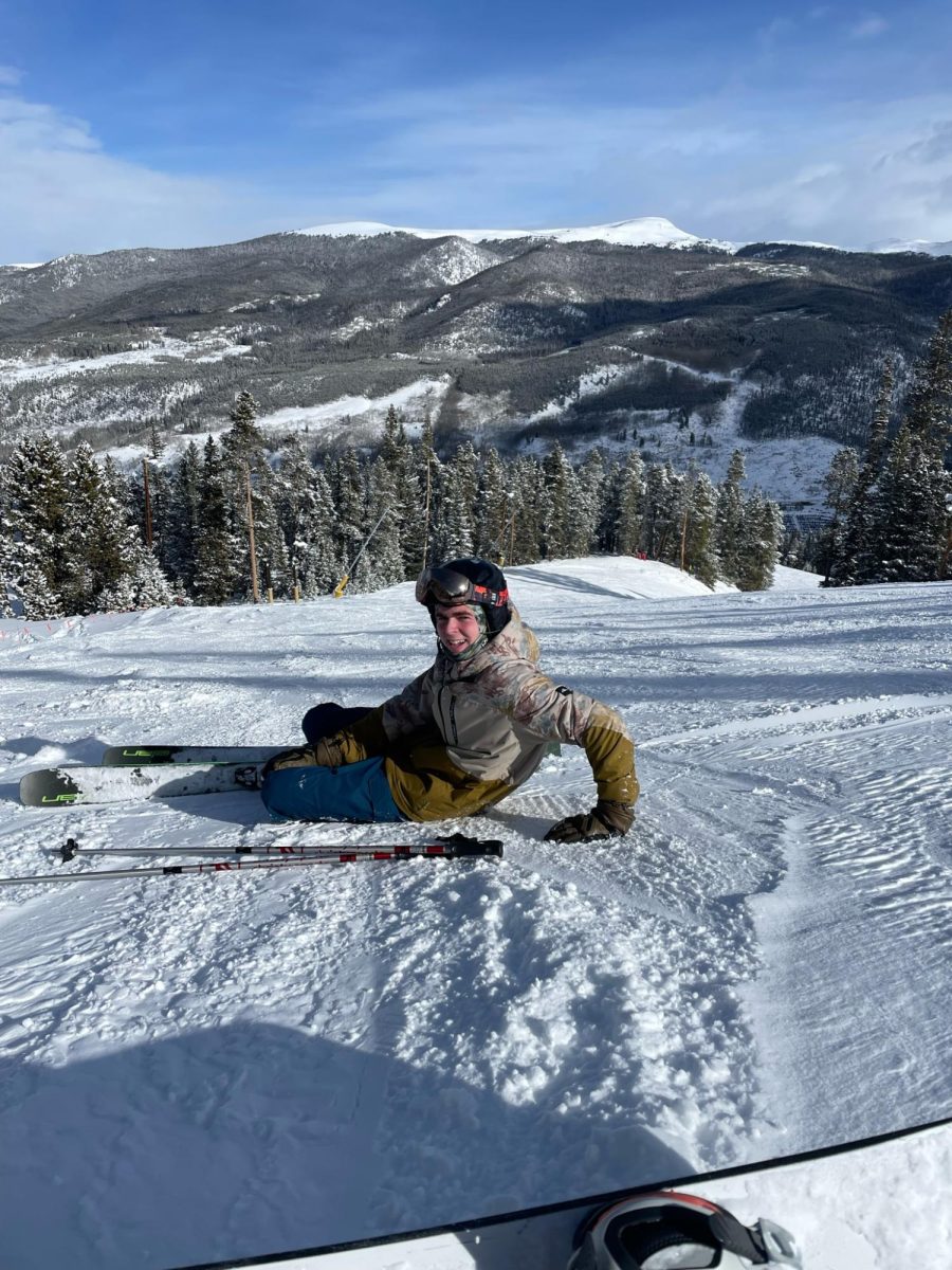 Ben Goldman 26 taking a break after a mini wipeout in Keystone Colorado (Mike Goldman)