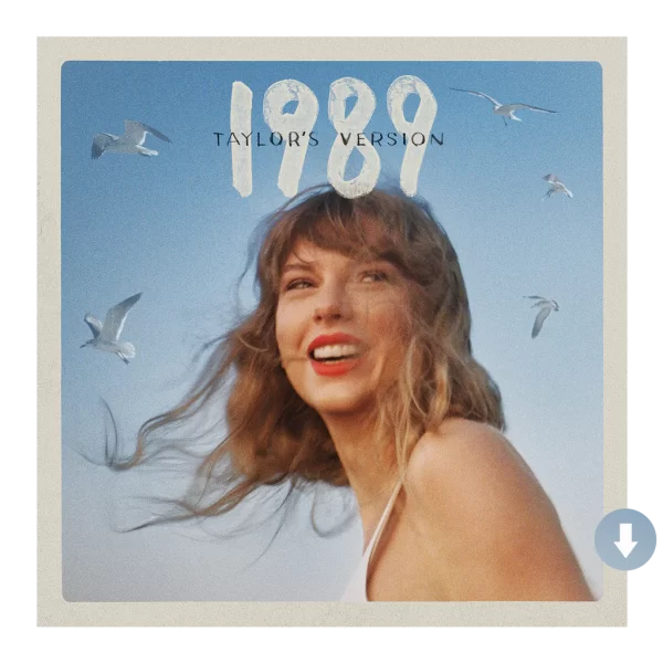 Taylor Swifts 1989 (Taylors Version) 2023 album cover. Photo by Beth Garrabrant. 